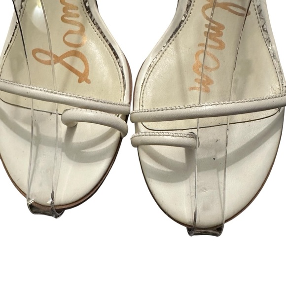 Sam Edelman Isle leather python side-buckle ankle strap sandals Size 9 - Picture 11 of 14